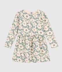 ROBE EN MOLLETON FLEURIE A08PA02 PETIT BATEAU