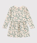 ROBE EN MOLLETON FLEURIE A08PA02 PETIT BATEAU