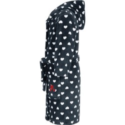 PEIGNOIR A CAPUCHE COEURS 340131 PLAYSHOES