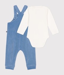 ENSEMBLE BODY + SALOPETTE EN VELOURS A0BN801 PETIT BATEAU