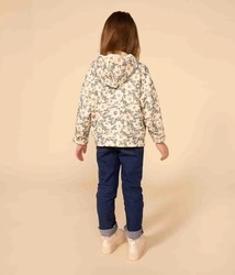 SWEAT A CAPUCHE EN MOLLETON FLEURIE A08GR01 PETIT BATEAU