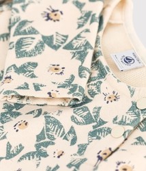 ROBE EN MOLLETON FLEURIE A08PA02 PETIT BATEAU