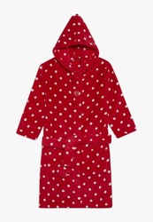 PEIGNOIR ROUGE A POIS A CAPUCHE 340149 PLAYSHOES
