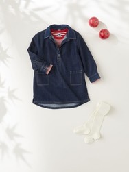 ROBE JEAN DENIM A069F02 PETIT BATEAU