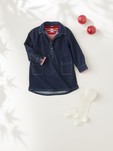 ROBE JEAN DENIM A069F02 PETIT BATEAU