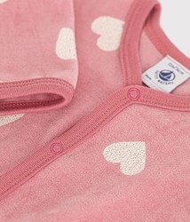 BARBOTEUSE COEURS EN VELOURS CHAUD A0AXK01 PETIT BATEAU