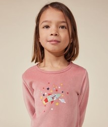 PYJAMA EN VELOURS CHAUD A0B8301 PETIT BATEAU