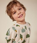 SWEAT EN MOLLETON SAPIN A0BIG03 PETIT BATEAU