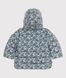 DOUDOUNE CHAUDE A CAPUCHE FLEURIE A05AU01 PETIT BATEAU
