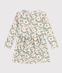 ROBE EN MOLLETON FLEURIE A08PA02 PETIT BATEAU