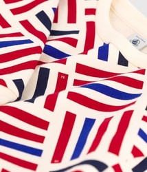 ROBE EN MOLLETON IMPRIME A057T01 PETIT BATEAU