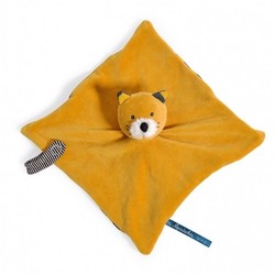  DOUDOU ATTACHE TETINE CHAT LES MOUSTACHES 666016 MOULIN ROT