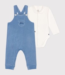 ENSEMBLE BODY + SALOPETTE EN VELOURS A0BN801 PETIT BATEAU