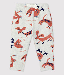 PANTALON IMPRIME ANIMAUX MOLLETON A03FS01 PETIT BATEAU