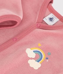 FICHE DUPLIQUEE - BARBOTEUSE COEURS EN VELOURS CHAUD A0AXK01 PETIT BATEAU