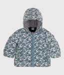 DOUDOUNE CHAUDE A CAPUCHE FLEURIE A05AU01 PETIT BATEAU