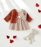 ROBE RAYE EN TUBIQUE A051K01 PETIT BATEAU