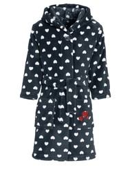 PEIGNOIR A CAPUCHE COEURS 340131 PLAYSHOES
