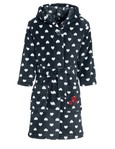 PEIGNOIR A CAPUCHE COEURS 340131 PLAYSHOES