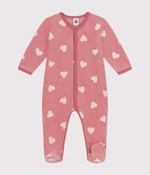 BARBOTEUSE COEURS EN VELOURS CHAUD A0AXK01 PETIT BATEAU